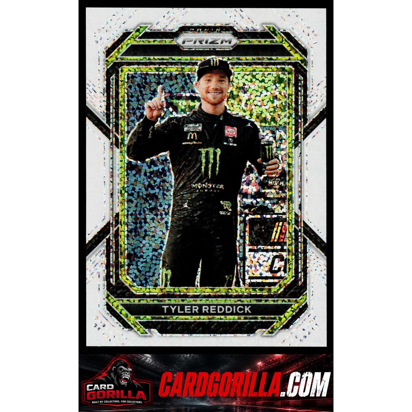 2023 Panini Prizm #50 Tyler Reddick White Sparkle Prizm