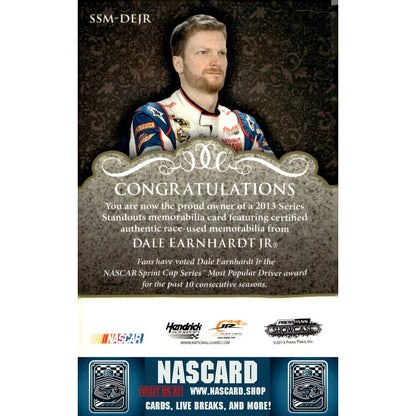2013 Press Pass Showcase Dale Earnhardt Jr. Series Standouts Mem Gold #/25 - NASCARD.shop