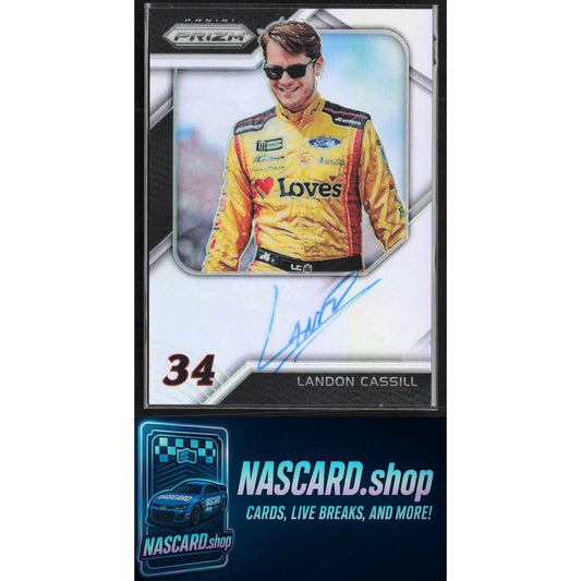 2018 Panini Prizm #DS-LC Landon Cassill Driver Signatures Prizm