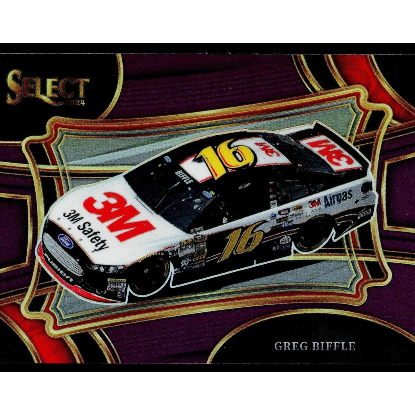 2024 Panini Select #108 Greg Biffle Purple Prizms #/75
