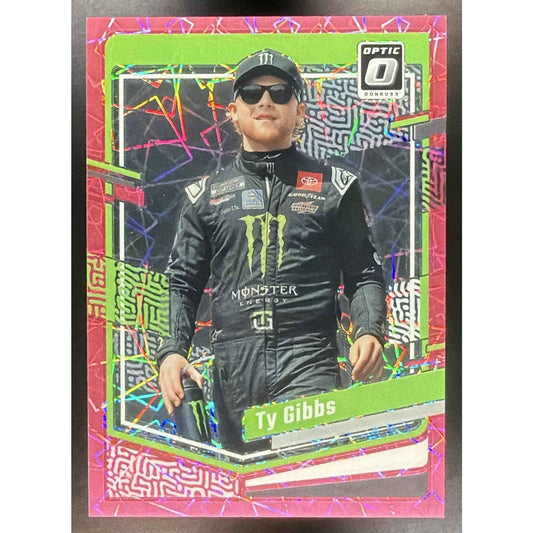 2024 Panini Donruss Ty Gibbs #20 Optic Pink Velocity 66/79