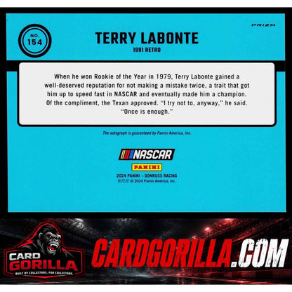 2024 Donruss #154 Terry Labonte Optic Signatures