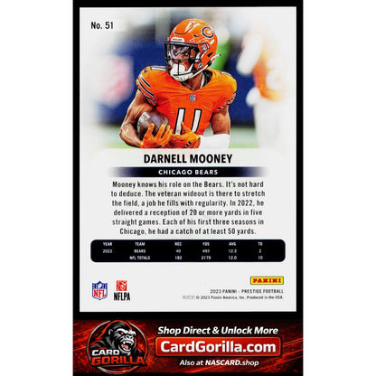 2023 Panini Prestige #51 Darnell Mooney Xtra Points Premium Red #/399