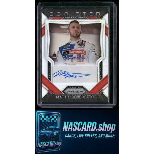 2020 Panini Prizm #SS-MD Matt DiBenedetto Scripted Signatures Prizm