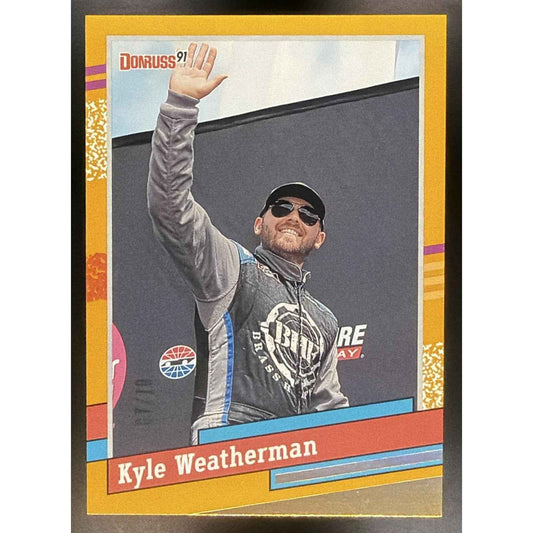2024 Panini Donruss Kyle Weatherman #164 Gold 7/10 Retro 91