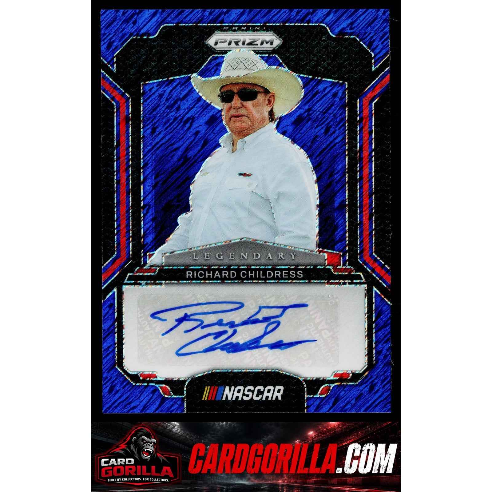 2025 Panini Prizm Richard Childress Legendary Signatures Blue Shimmer FOTL #2/4