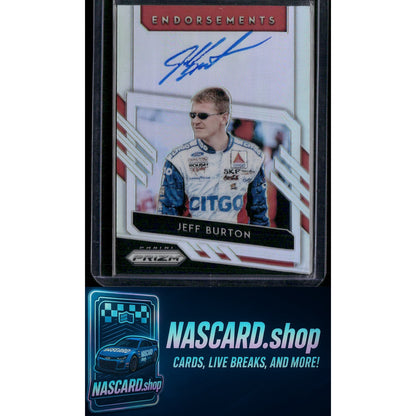 2019 Panini Prizm #E-JB Jeff Burton Endorsements Prizm - NASCARD.shop