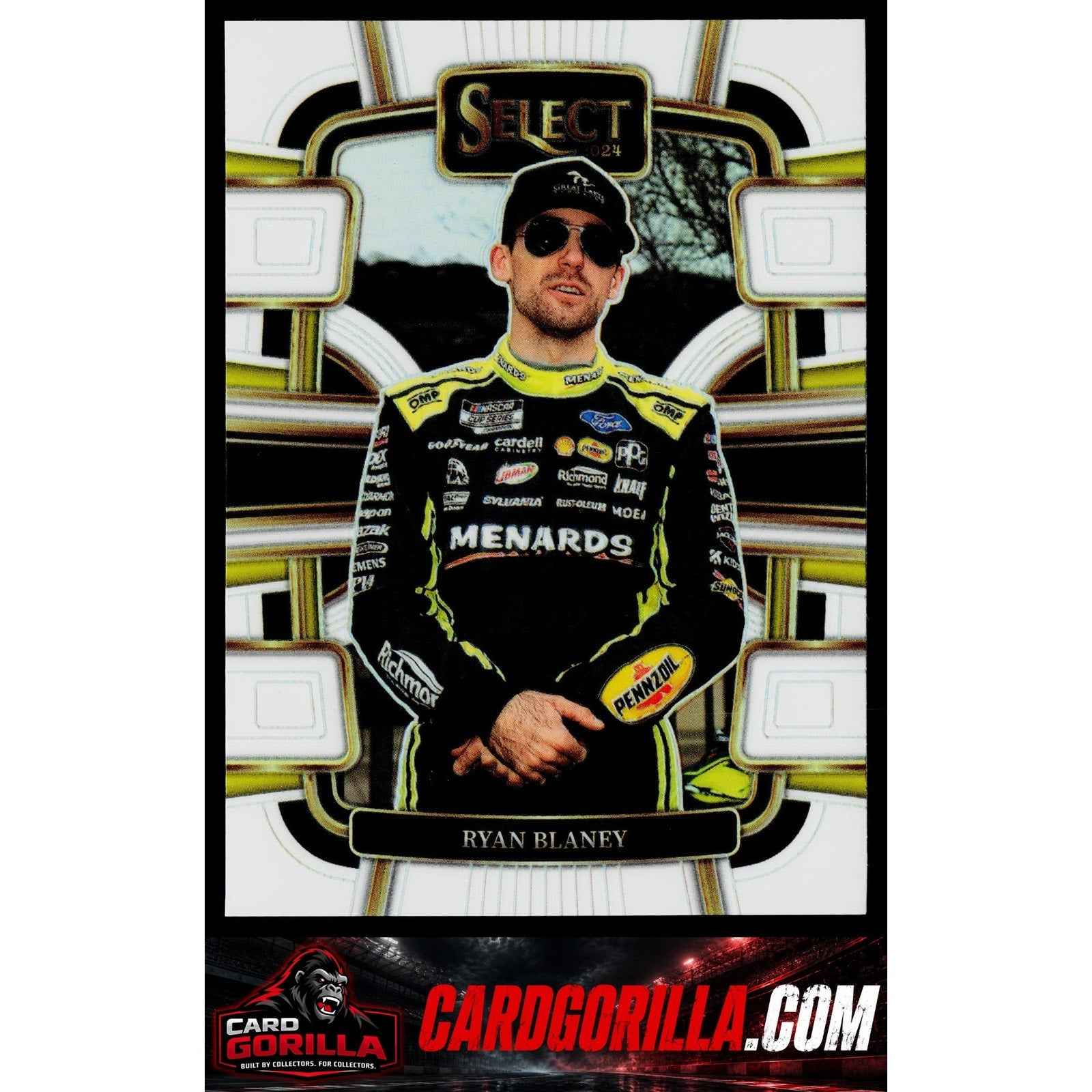 2024 Panini Select #68 Ryan Blaney White Prizms #/99