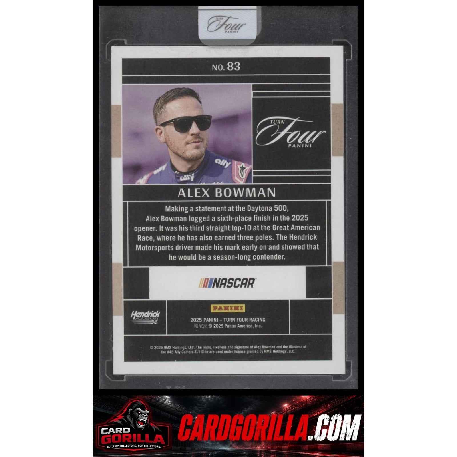 2025 Panini Turn Four #83 Alex Bowman #/75
