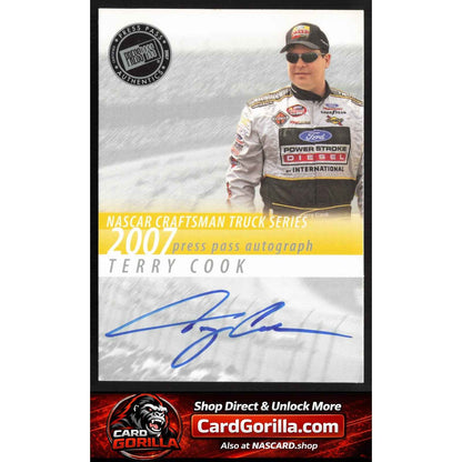 2007 Press Pass #NNO Terry Cook Autographs