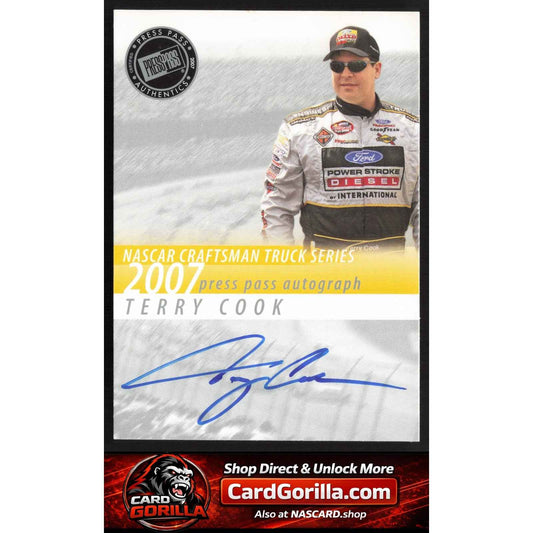 2007 Press Pass #NNO Terry Cook Autographs