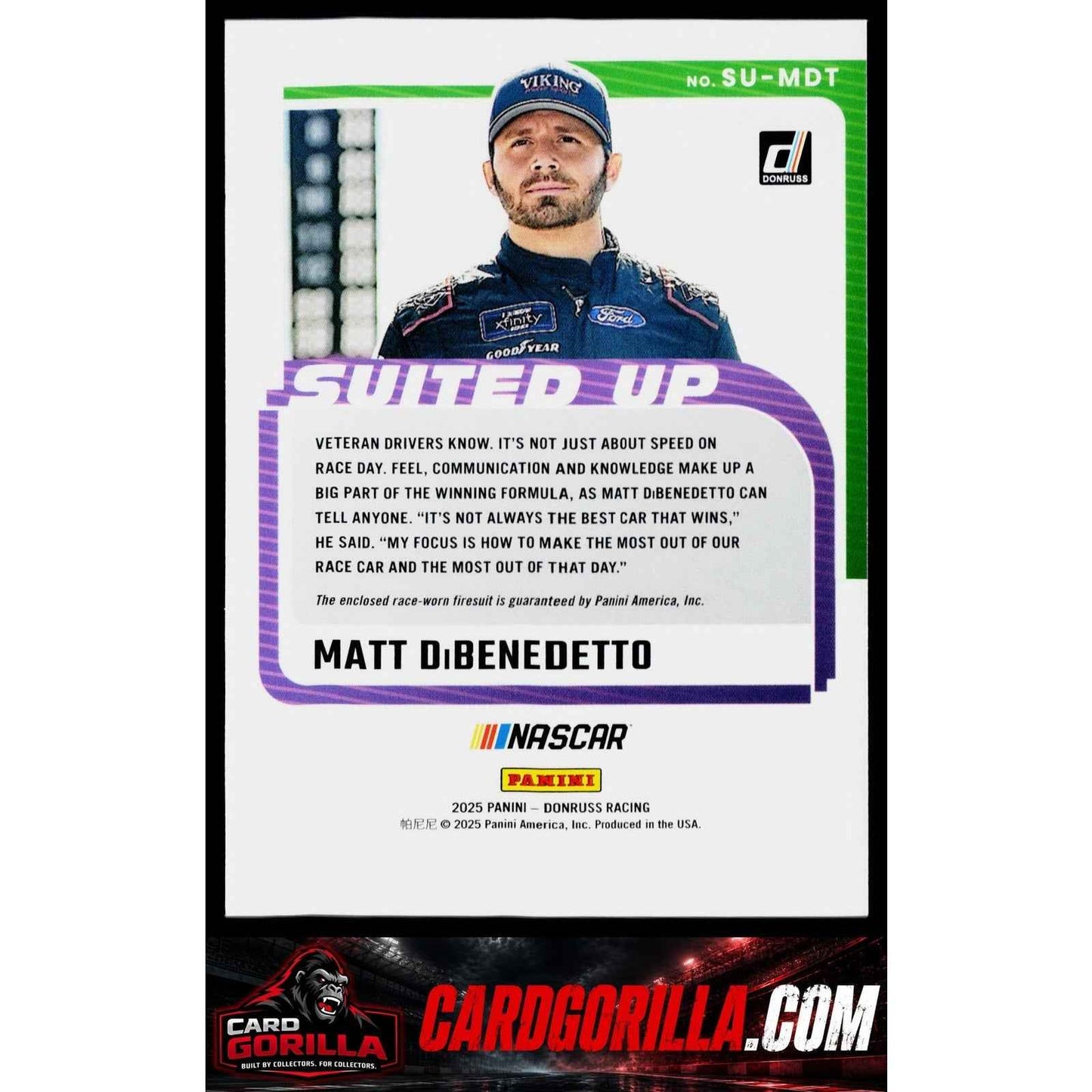 2025 Donruss #SU-MML Matt Mills Suited Up Swatches