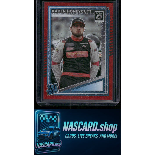 2025 Donruss #96 Kaden Honeycutt Rated Rookie Optic Red Velocity #/199