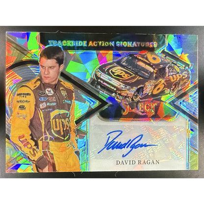 2026 Panini Select NASCAR David Ragan Trackside Action Signatures Ice Prizms