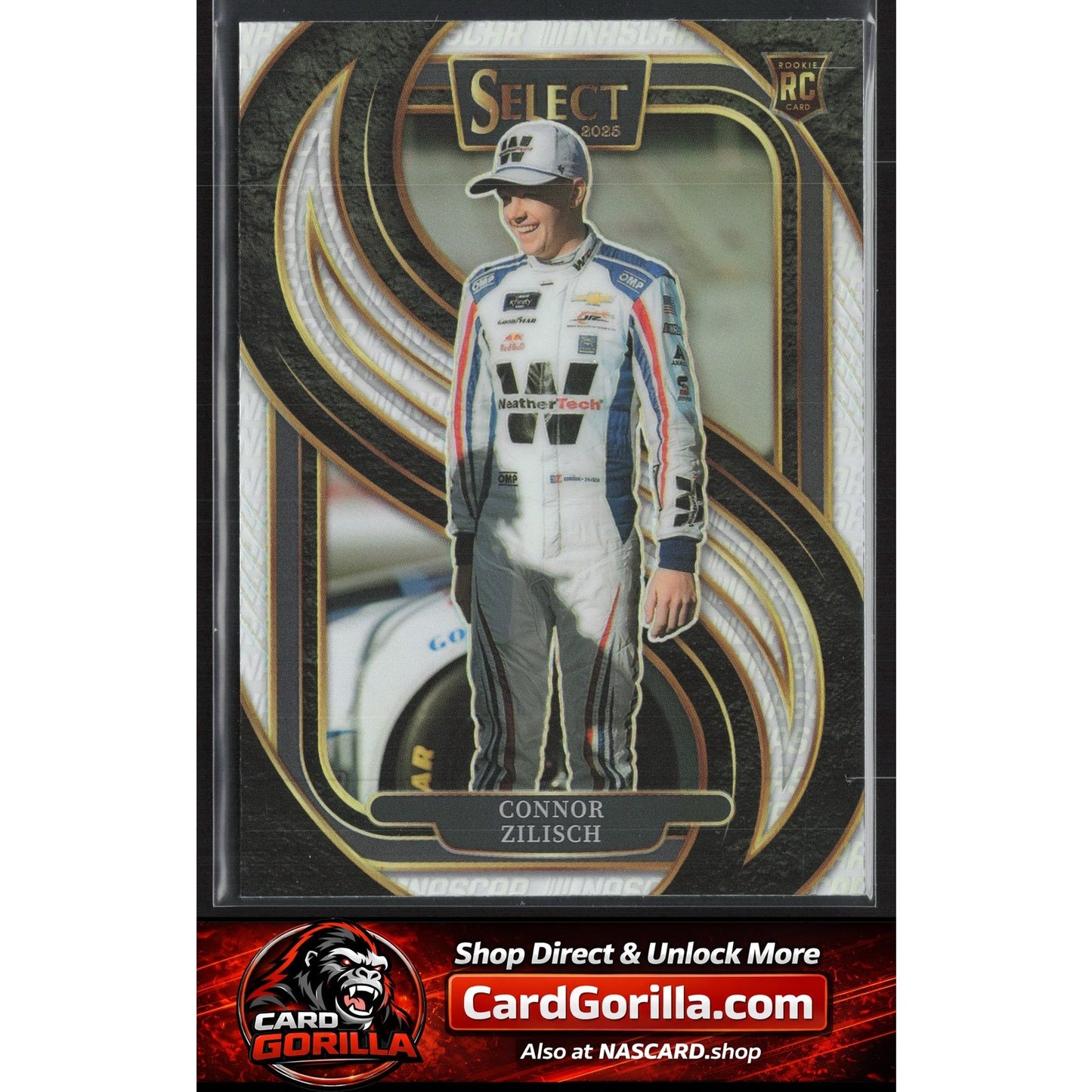 2025 Panini Select #220 Connor Zilisch Silver NASCAR Logo RC
