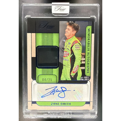 2026 Panini Turn Four Racing Zane Smith #MA-ZSM Memorabilia Auto Blue 4/25 MEM