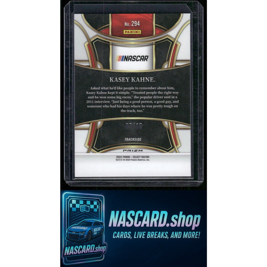2024 Panini Select #294 Kasey Kahne Gold Prizms #/10