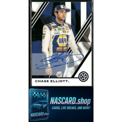2020 Panini Chronicles #7 Chase Elliott Chronicles Autographs Purple #1/9