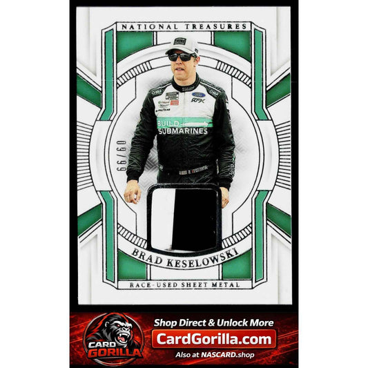 2024 Panini National Treasures Brad Keselowski Race Used Sheet Metal #/99