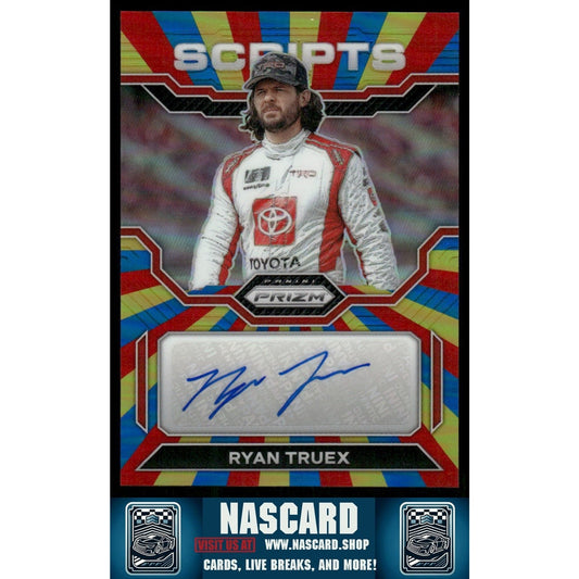 2023 Panini Prizm #S-RTX Ryan Truex Scripts Rainbow Prizm #/24 - NASCARD.shop