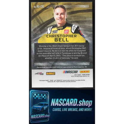 2023 Panini Prime Christopher Bell Race Used Sheet Metal #/99 Three Color