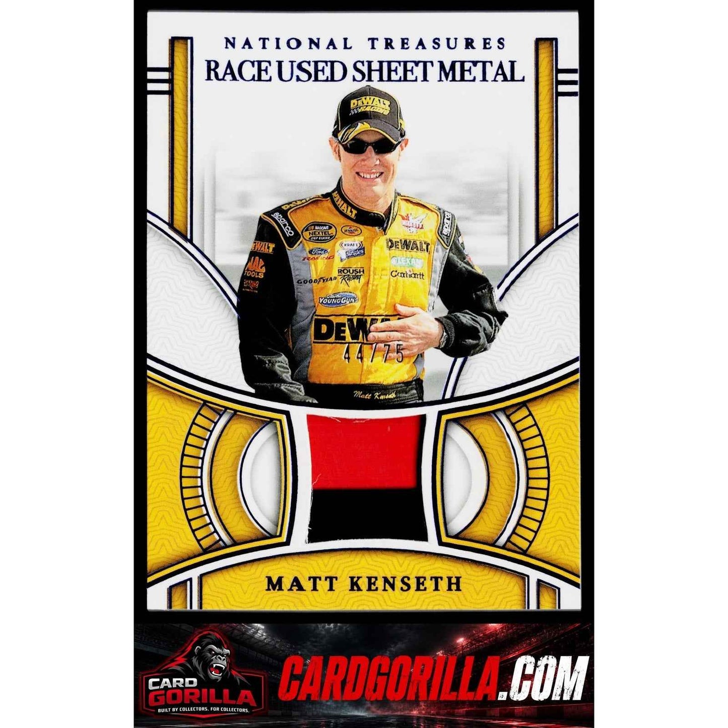 2024 Panini National Treasures Matt Kenseth Race Used Sheet Metal Blue #/75