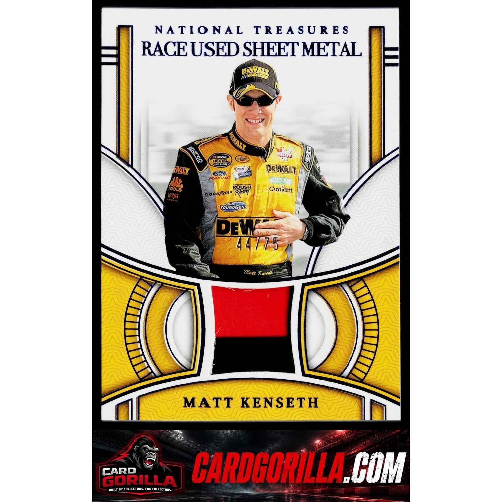 2024 Panini National Treasures Matt Kenseth Race Used Sheet Metal Blue #/75