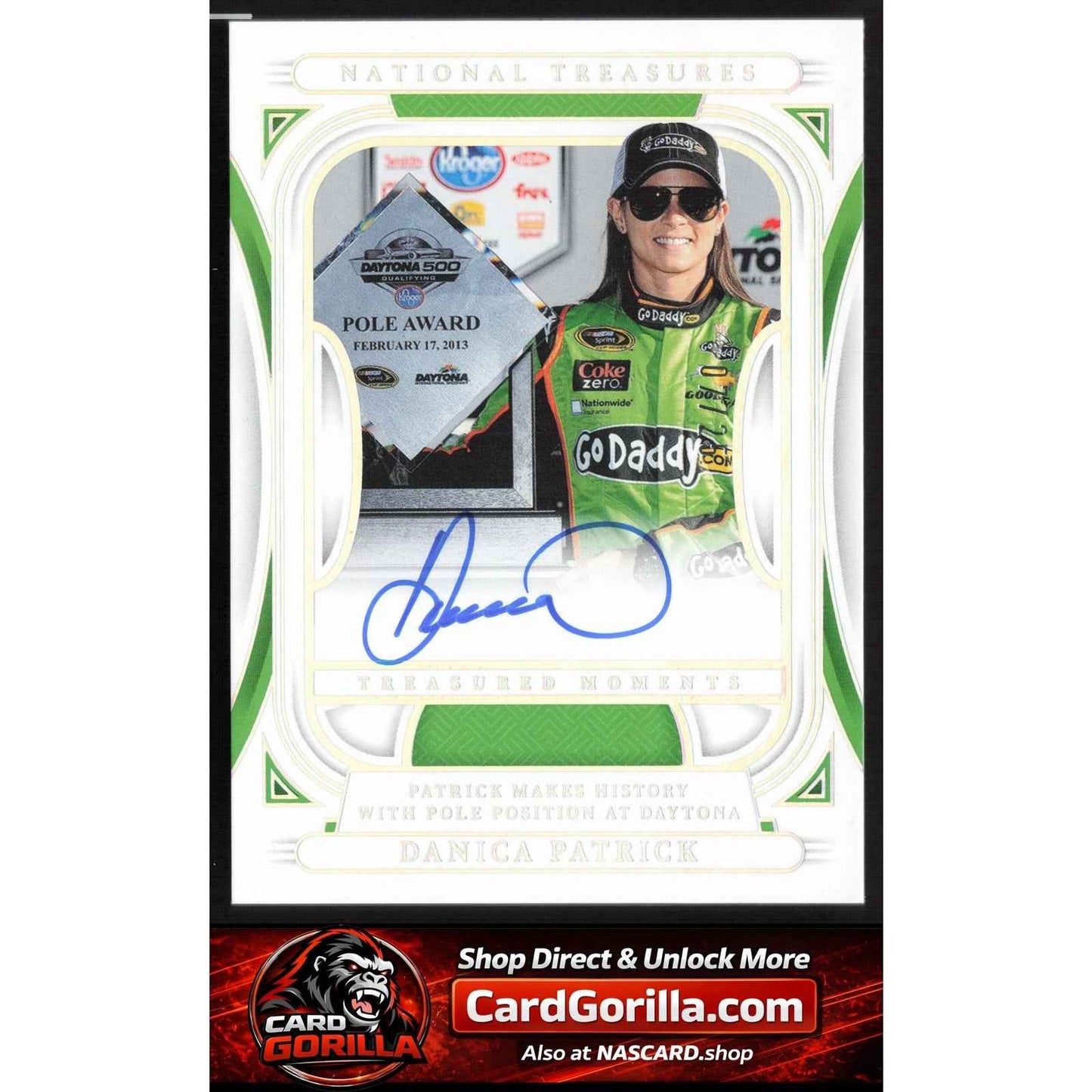 2025 National Treasures Danica Patrick Treasured Moments Holo Silver #07/25