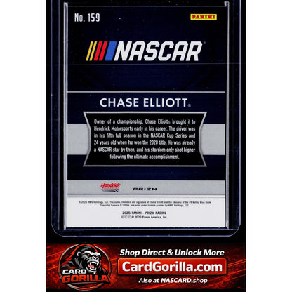 2025 Panini Prizm #159 Chase Elliott White Sparkle