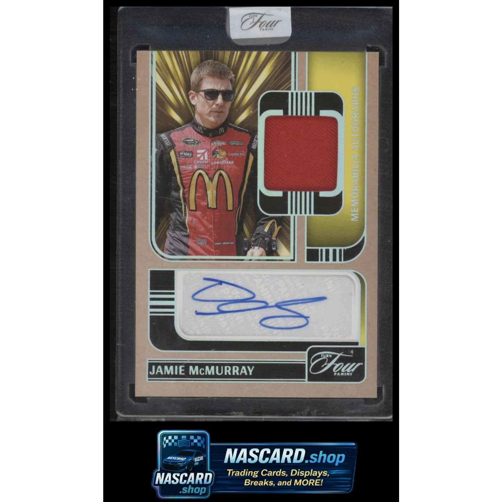 2025 Panini Turn Four Jamie McMurray Memorabilia Autographs Holo Silver #/75