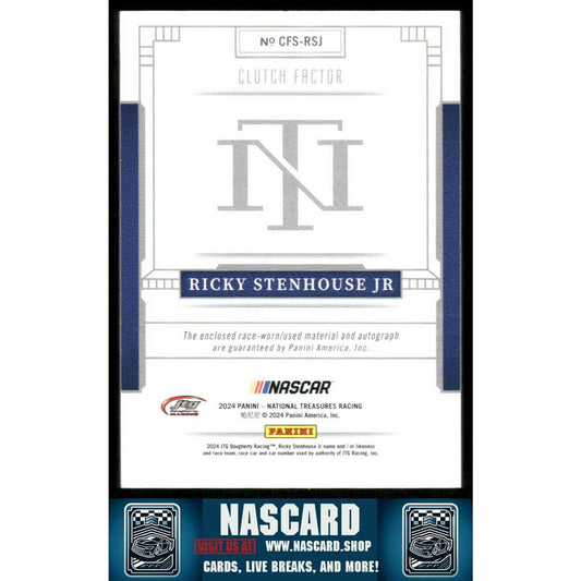 2024 National Treasures Clutch Factor Signatures Ricky Stenhouse Jr. /49 - NASCARD.shop