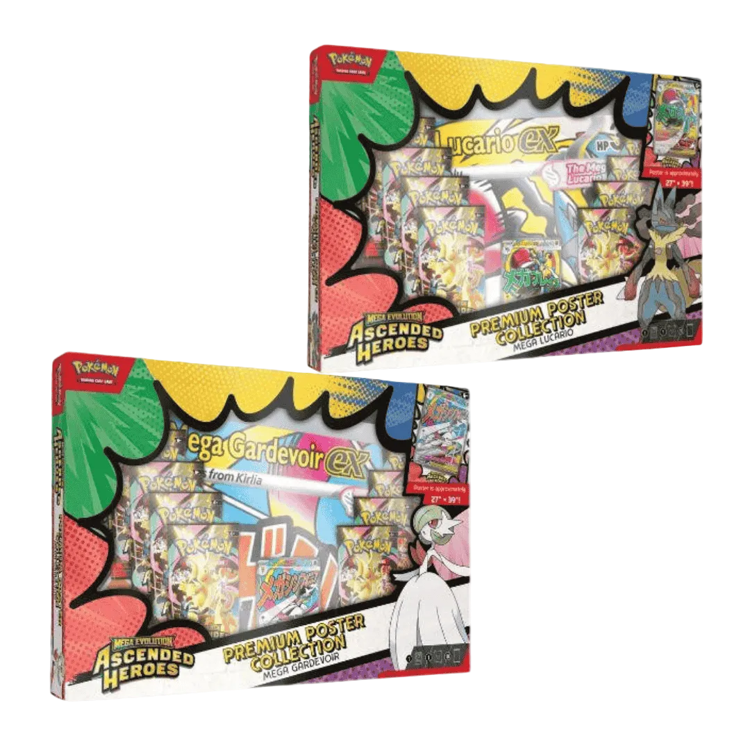 Pokemon Mega Evolution Ascended Heroes Premium Poster Collection Box