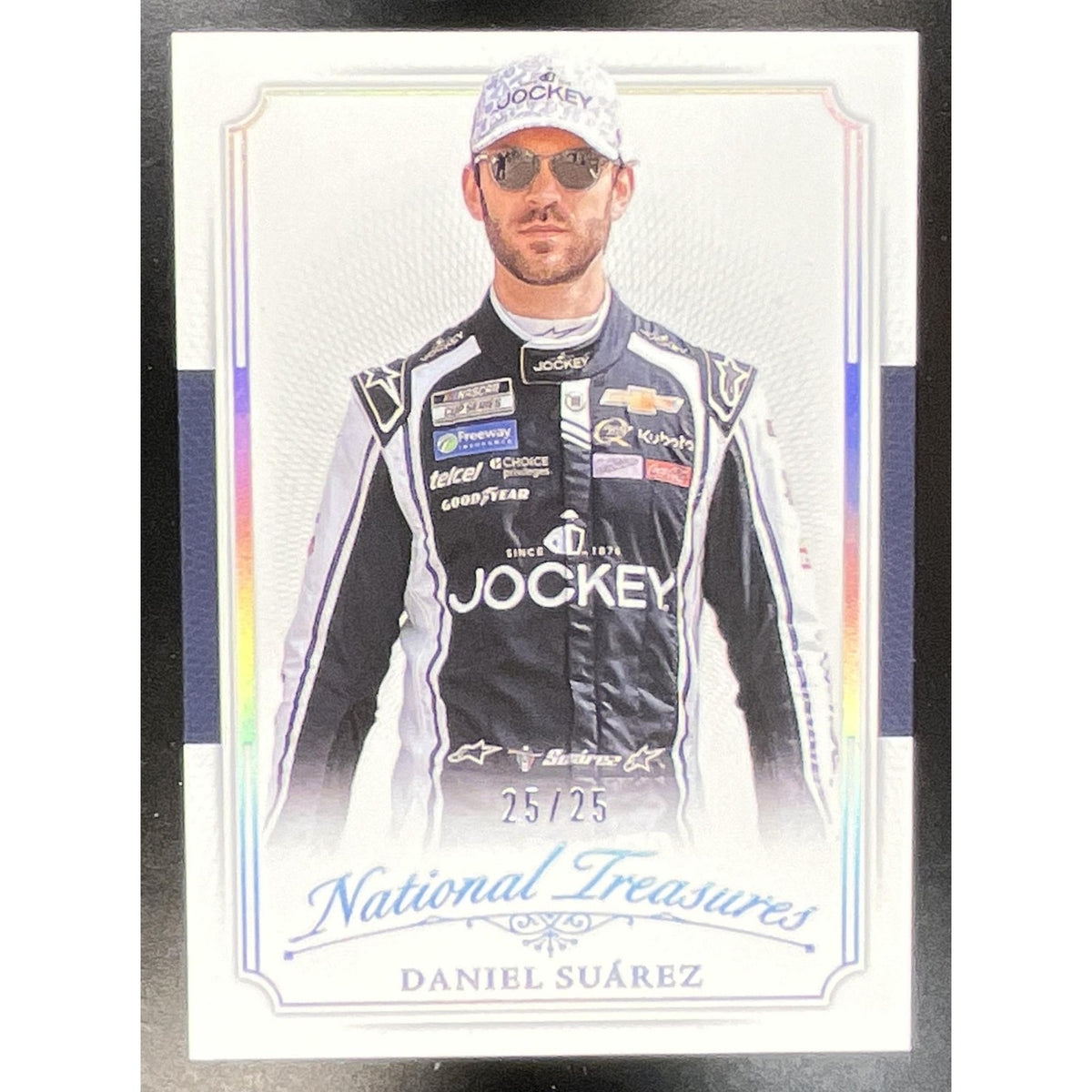 2025 Panini National Treasures Daniel Suarez #9 2016 Throwback Holo Silver 25/25