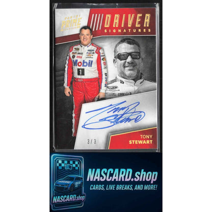 2018 Panini Prime #DS-TS Tony Stewart Driver Signatures Holo Gold #3/3