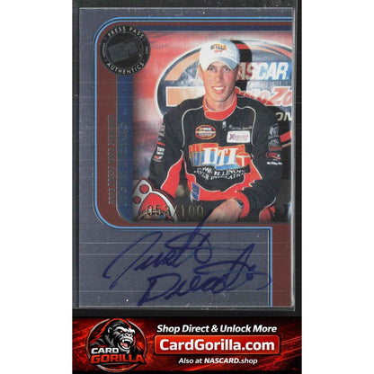 2005 Press Pass #NNO Justin Diercks Signings Platinum #/100
