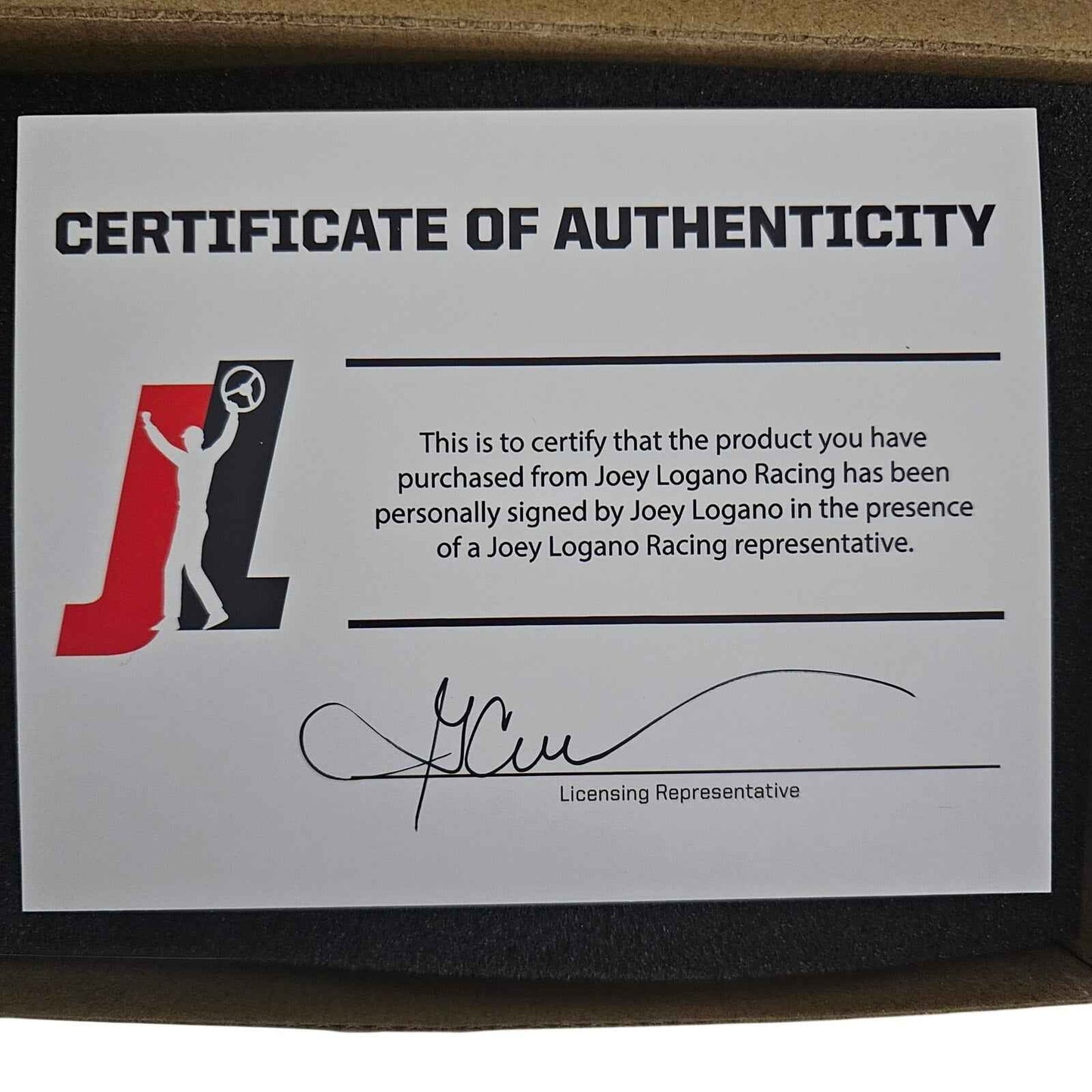 Joey Logano Autographed 1:2 Scale Mini Helmet with COA