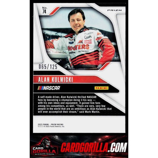 2025 Panini Prizm #74 Alan Kulwicki Orange Wave #/125
