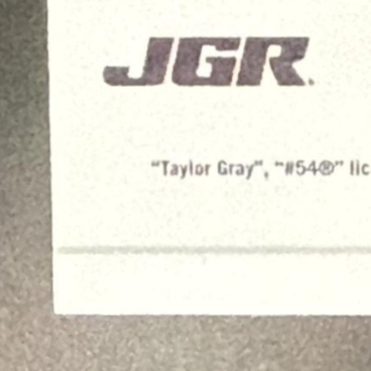 2026 Panini Donruss NASCAR Racing Taylor Gray #18 Suited Up Swatches Gold /10