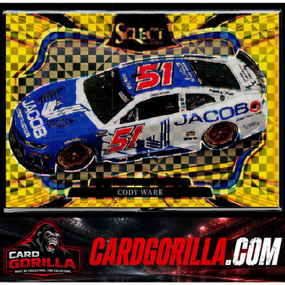 2026 Panini Selecft Racing #150 Cody Ware Pit Road Gold Power Plaid #/13