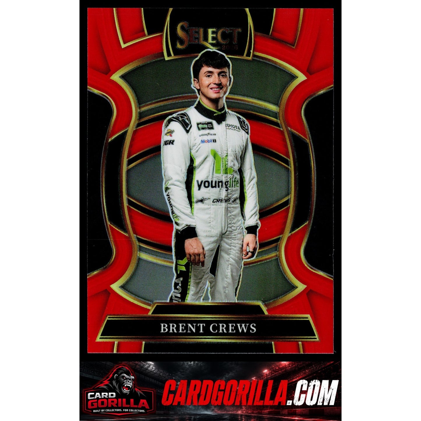 2026 Panini Select #62 Brent Crews Red Prizms #/125