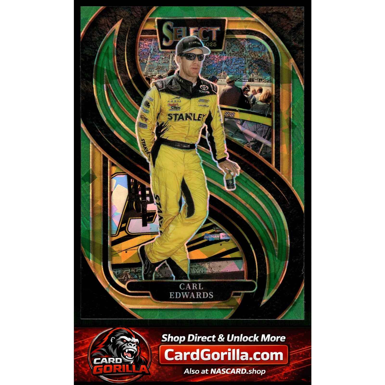 2025 Panini Select #269 Carl Edwards Green Ice Prizms #/5