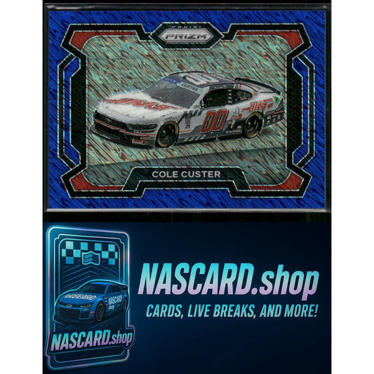 2024 Panini Prizm #36 Cole Custer Blue Shimmer #/10