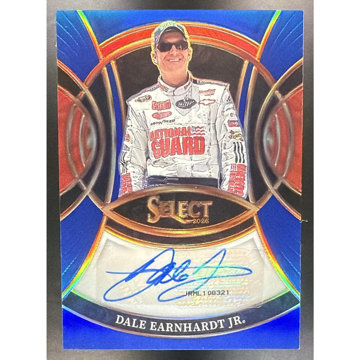2025 Panini Select Dale Earnhardt Jr #1 Legendary Signatures Blue Prizm /99 Auto