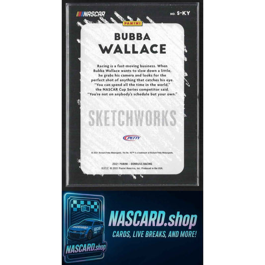 2021 Donruss #S-KY Bubba Wallace Sketchworks