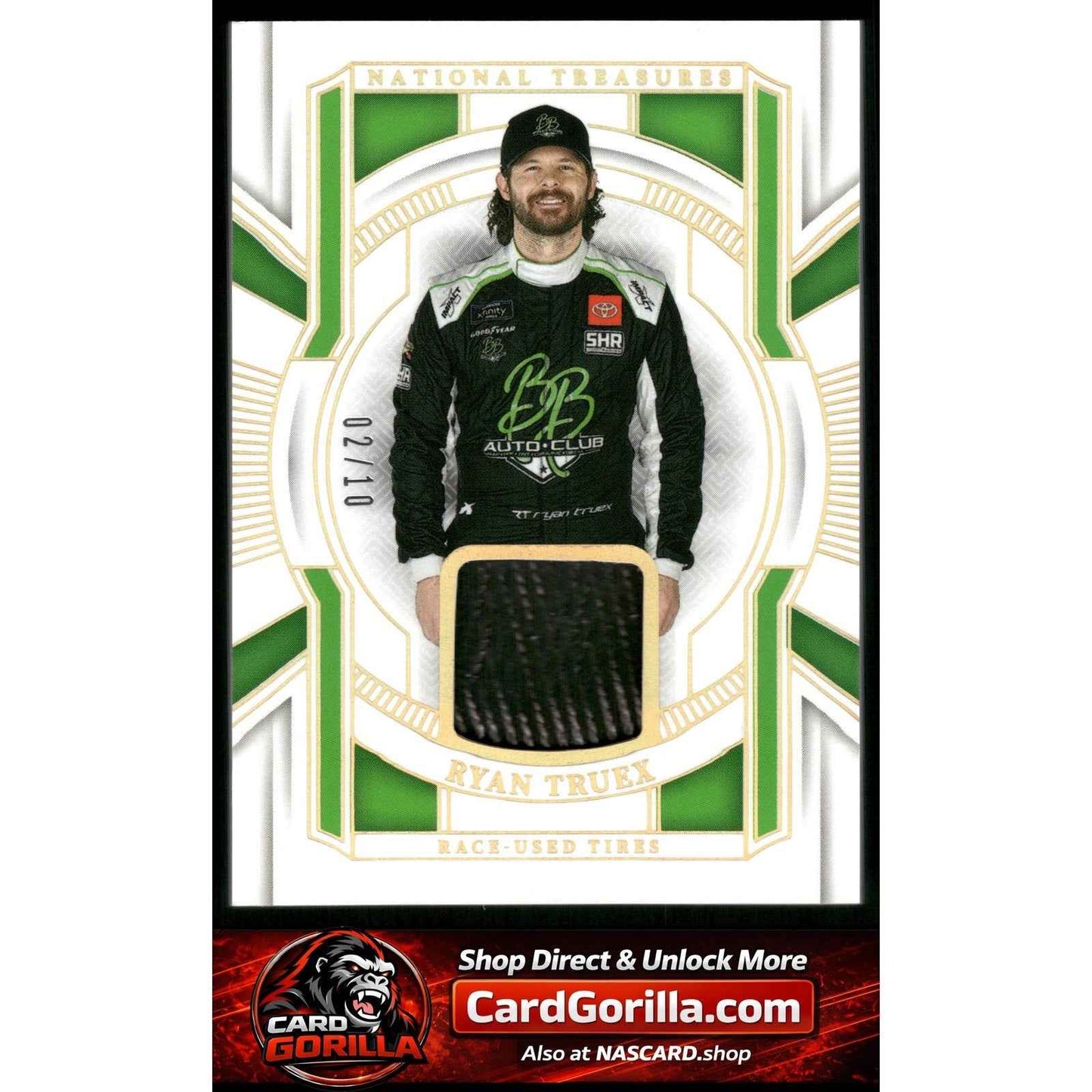 2025 National Treasures Ryan Truex Race Used Tires Holo Gold #/10
