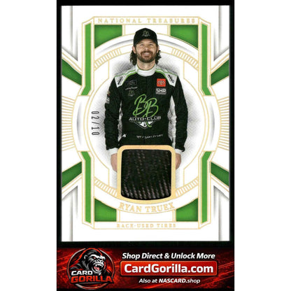2025 National Treasures Ryan Truex Race Used Tires Holo Gold #/10