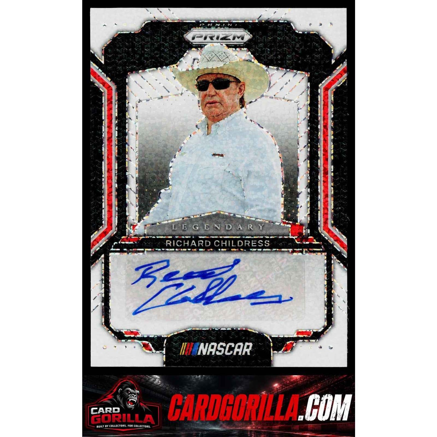 2025 Panini Prizm Richard Childress Legendary Signatures White Sparkle #1/1