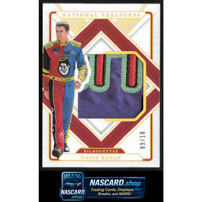 2025 Panini National Treasures #SIL-DRG David Ragan Silhouettes Holo Gold #/10