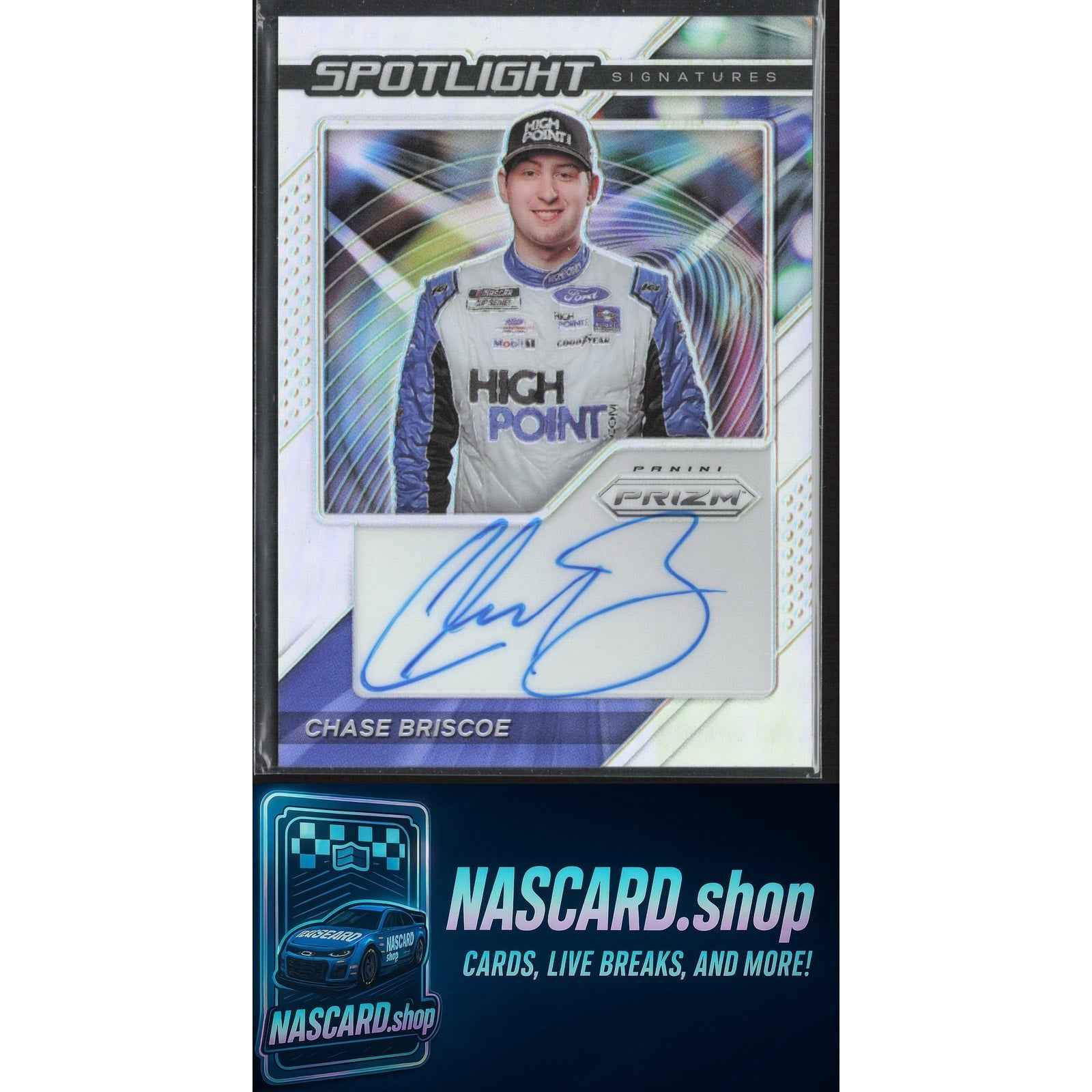 2021 Panini Prizm #SS-CB Chase Briscoe Spotlight Signatures Prizm