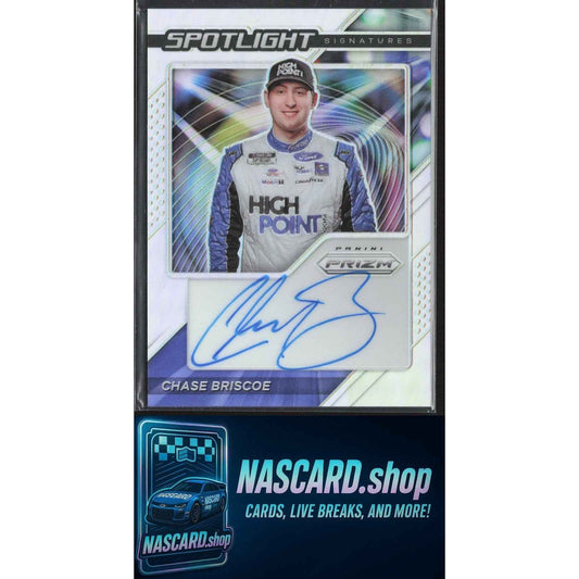 2021 Panini Prizm #SS-CB Chase Briscoe Spotlight Signatures Prizm